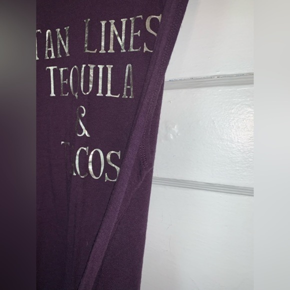 Express graphic muscle tank “tan lines, tequila, and tacos” size small - Picture 3 of 6